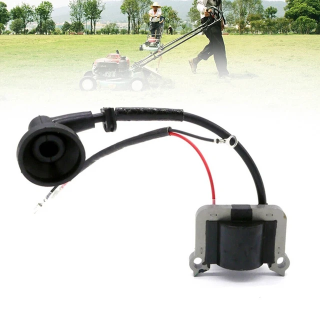 Bobine D'allumage Pour Tronçonneuse 2 Temps - Distance Entre Trous 52mm - Alliage Et Plastique Robuste - Remplacement Facile - 12
