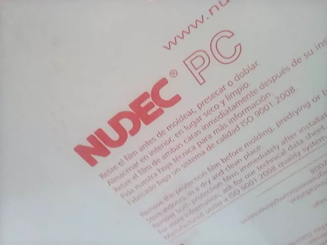 A4 1.5 mm Nudec Polycarbonate sheet 297 mm x 210 mm Virtually unbreakable