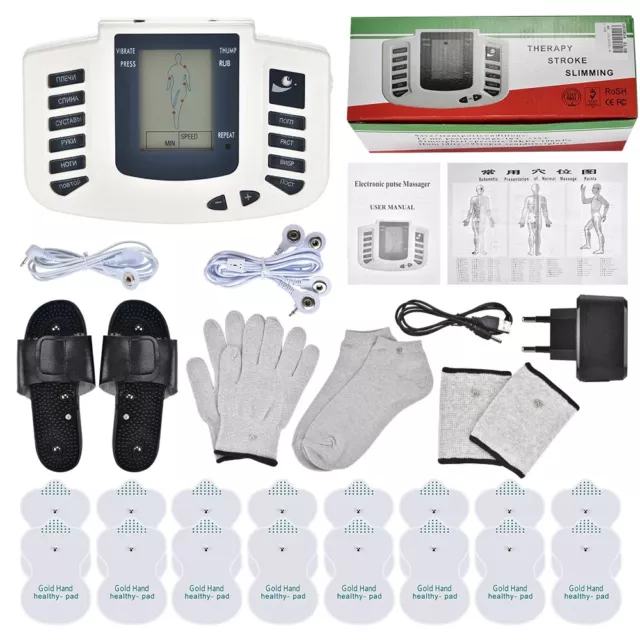 New Digital Muscle Therapy Full Body Massage Relax 16pads Machine Health Care