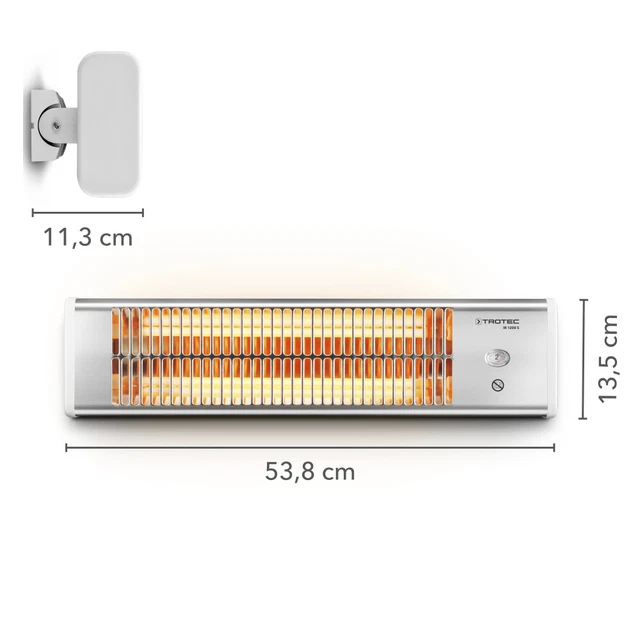 TROTEC Heizstrahler IR 1200 S | Terrassenstrahler Wärmestrahler Infrarotstrahler 2