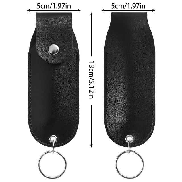 Pepper Spray Pouch PU Leather Pepper Spray Holster Mini Portable Women UU