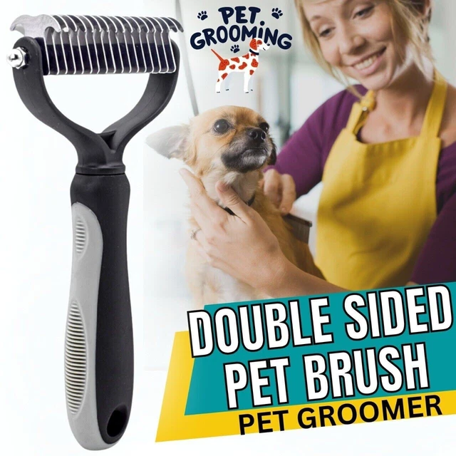 Grooming Brush For Pet Dog Cat Deshedding Tool Rake Comb Fur Remover Reduce Hair