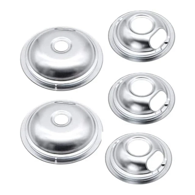 1X(Tropfwanne Kit, Universal Chrom Brenner Tropfschalen Ersatz für Küchenhilfe R