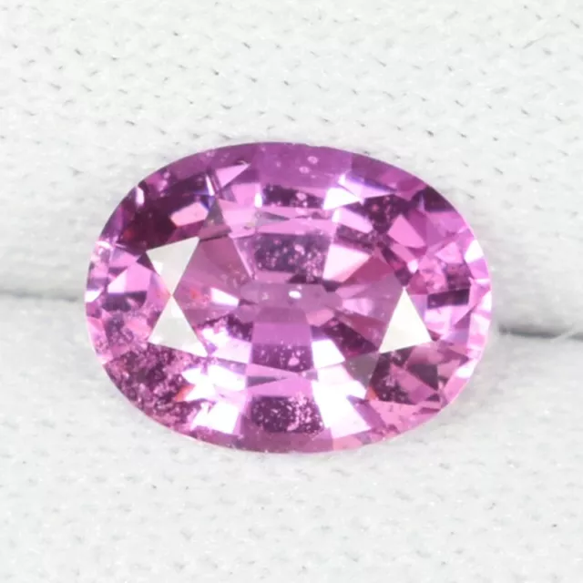 1.32 ct TOP GRADE LUSTER NATURAL PURPLE PINK SAPPHIRE UNHEATED  OVAL See Vdo SM