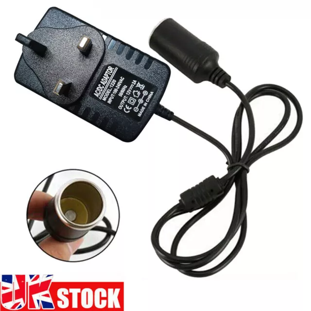 AC/DC Adapter with UK Wall plug power supply transformer 240V AC to 12V DC 2A