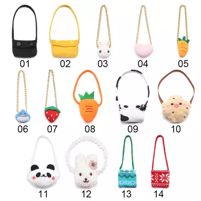 Handbag 20CM Doll Bags Miniature Messenger Bag Dolls Accessories Cartoon Animal