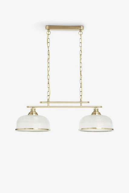 Next Highworth 2 Licht Linear Bar Anhänger uvp £ 140