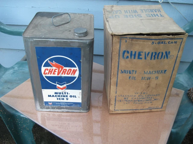 Vintage CHEVRON Oil can アメリカ雑貨 Vintage RPM Chevron / Standard Oil Can 1 qt. - Reproduction