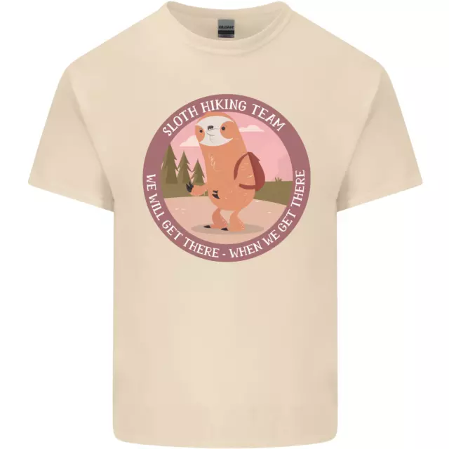 Sloth Hiking Team Funny Trekking Walking Mens Cotton T-Shirt Tee Top