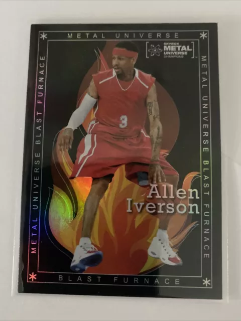 Allen Iverson 2021 Skybox Metal Universe Champions Blast Furnace BF-12 76ers 605