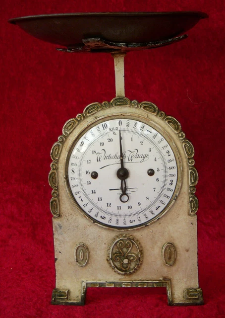 Alte antike Küchenwaage, S & E Wirtschaftswaage, Waage 10kg