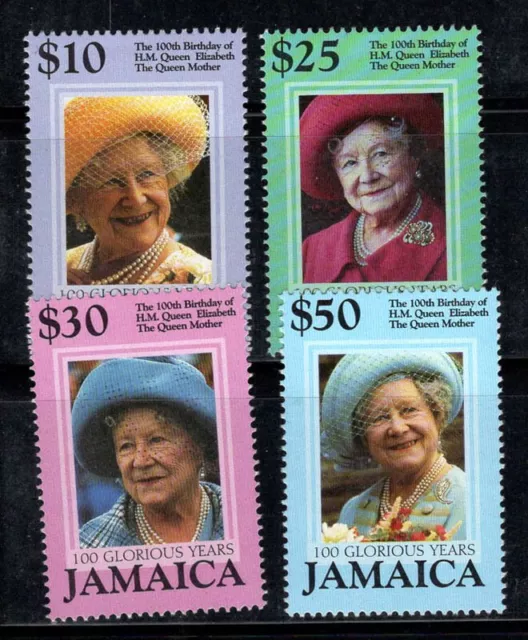 Jamaica 2000 Mi. 958-961 MNH 100% Queen Elizabeth