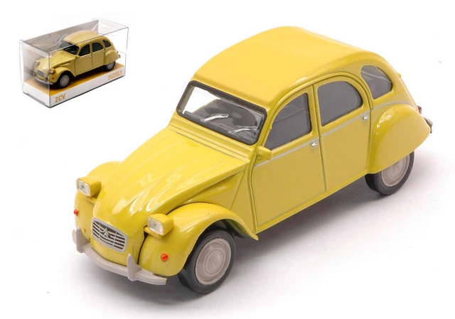 Miniature voiture auto 1:43 Norev Citroen 2 Cv Club Jaune diecast Modélisme 2CV