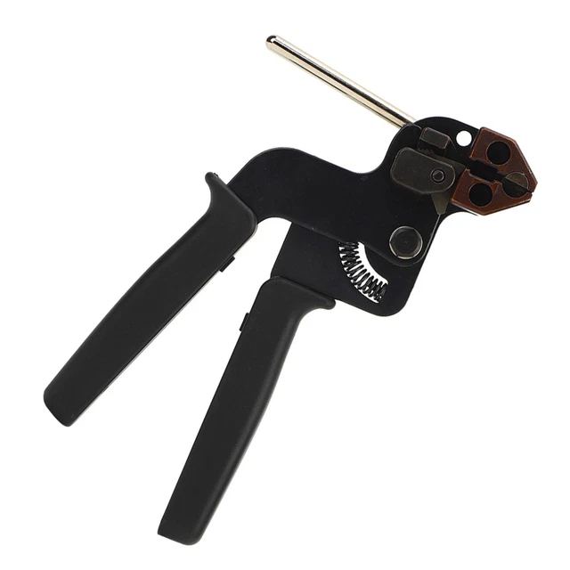 Effortlessly Fasten  Cut Cable Ties with Automatic Stainless Steel Gun Tool