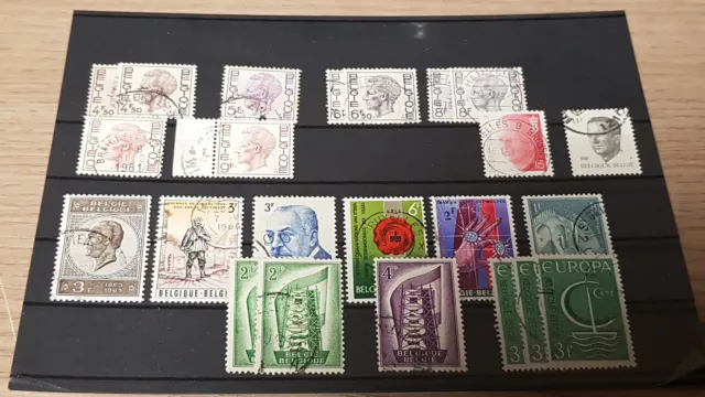 Konvolut / Lot 4 - alte Briefmarken aus Belgien - Belgie - Belgique