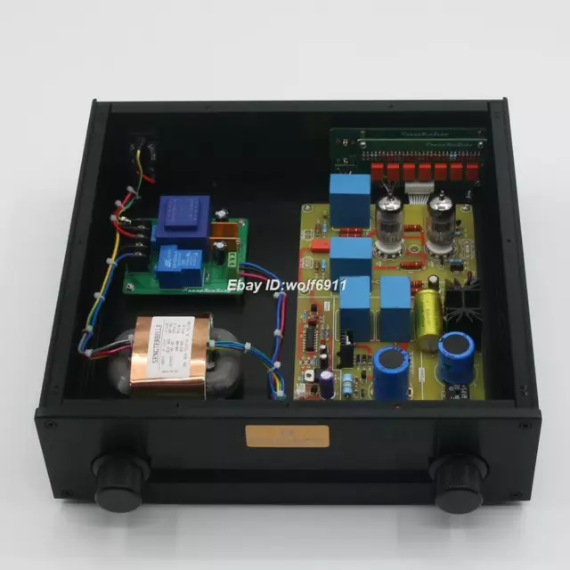 HiFi Remote Control Volume Tube Stereo Preamplifier Base On Conrad-Johnson PV12L