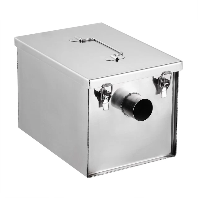 WeChef Stainless Steel 8 lb 5 GPM Gallons Per Minute Grease Trap Interceptor