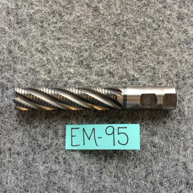 HANITA HSS ROUGHING END MILL 1 X 1 X 4 X 6-1/2 5F 6117BB Lead 5.434 SPIRAL TWIST