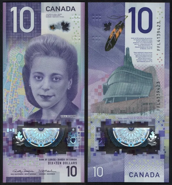 2018 Kanada Canada, Rogers Macklem, $10 Ten Dollars, BC-77, Pick-113c, UNC