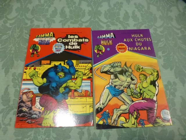 lot livres  BD  les heros des bandes dessinnées HULK+++ GAMMA 1979