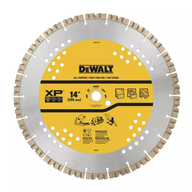 DeWalt DW4741T 14 in. XP All-Purpose Segmented Diamond Blade New