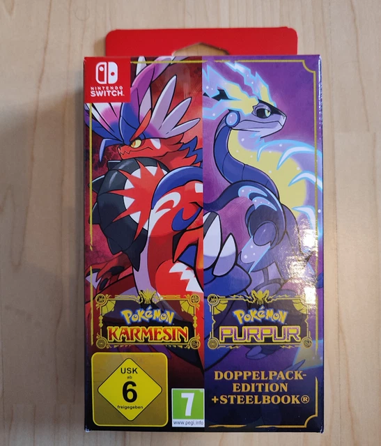 Pokémon Karmesin Und Pokémon Purpur Doppelpack Edition POKÉMON KARMESIN UND Purpur Doppelpack-Edition + Exklusives goldenes