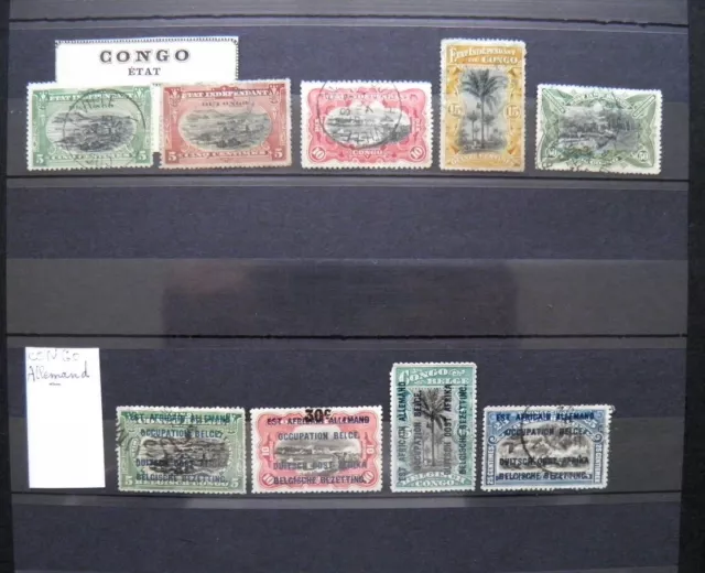 BELLE COLLECTION de 240 TIMBRES du CONGO Tous différents colonies et république