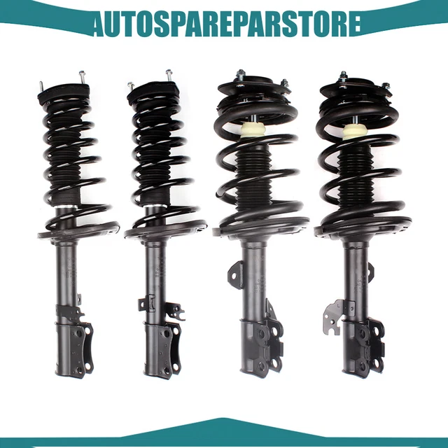 Complete Front Struts Shocks & Coil Spring Mounts Kit For 2007-2011 Toyota Camry