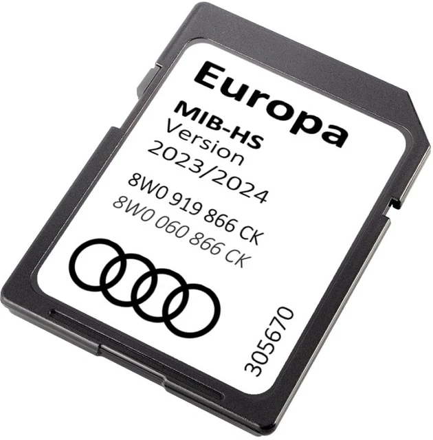 GENUINE AUDI MIBHS 2023/2024 SAT NAV Navigation SD Card 8W0060866CK £81.93 PicClick UK