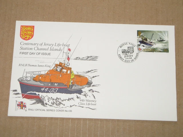 1984 GB Cover - Jersey RNLI Lifeboat Station centenary - Channel Islands