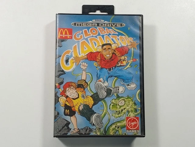 Jeu Vidéo Rétro Global Gladiators (McDonald's) Version Originale Sega Mega Drive - Bon état Avec Boîtier Et Notice