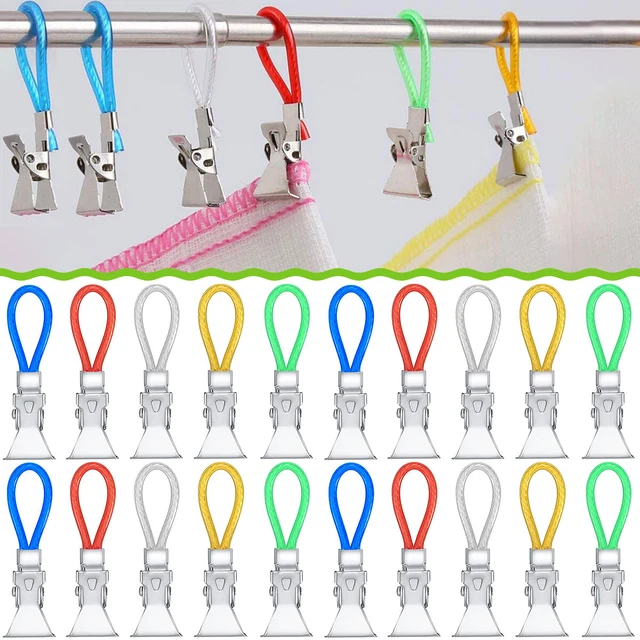 10/50 Piezas Toalla Clip Toallero Metal Pinza Toalla Colgador Gancho