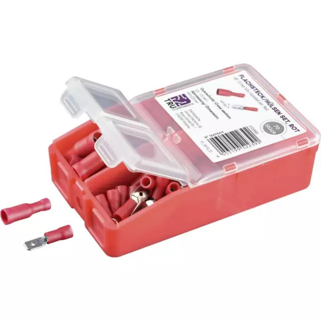 TRU COMPONENTS Assortimento di capicorda a compressione 0.5 mm² 1.5 mm² Rosso