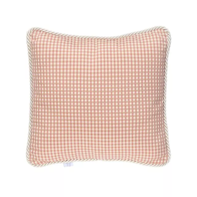 Glenna Jean Maddie Pillow, Pink/Tan Check