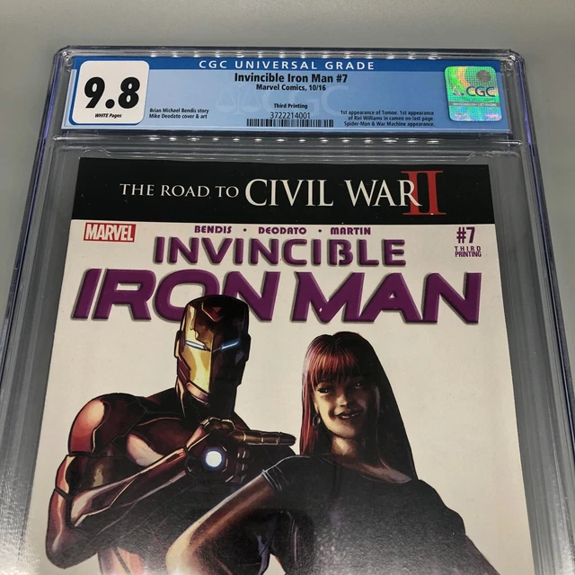 Invincible Iron Man #7 CGC 9.8 3rd Print 1st Appearance Ri Ri Williams Marvel 3