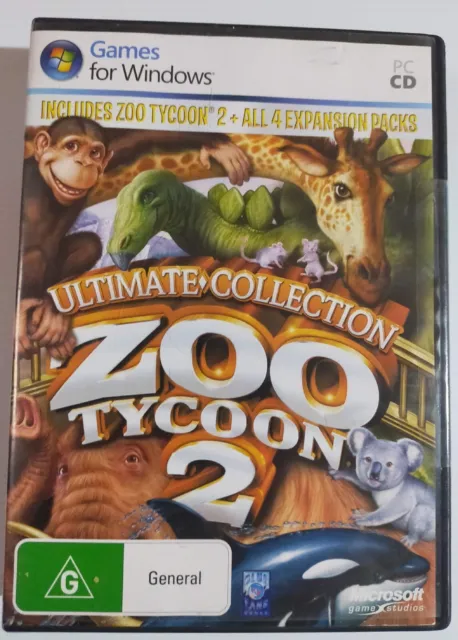 ZOO TYCOON 2: Ultimate Collection for Windows PC Disc Set, Expansions  Incl $34.95 PicClick AU