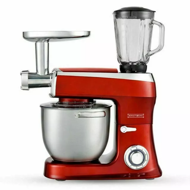 Robot Da Cucina Impastatrice Planetaria 3 In 1 Tritacarne Frullatore 2100W 7,5 L