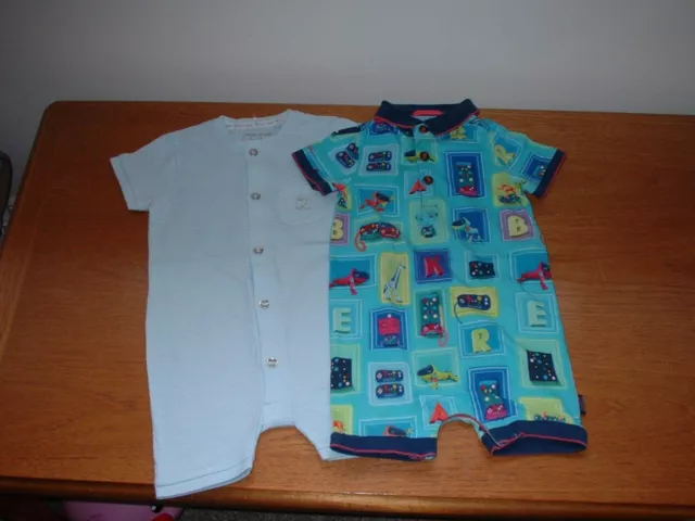 Ted Baker & River Island Baby Boy Summer Romper Bundle 6 - 9 Mth - Exc Cond