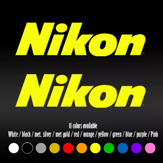 6" Nikon Diecut Bumper Car Window Vinyl Decal sticker