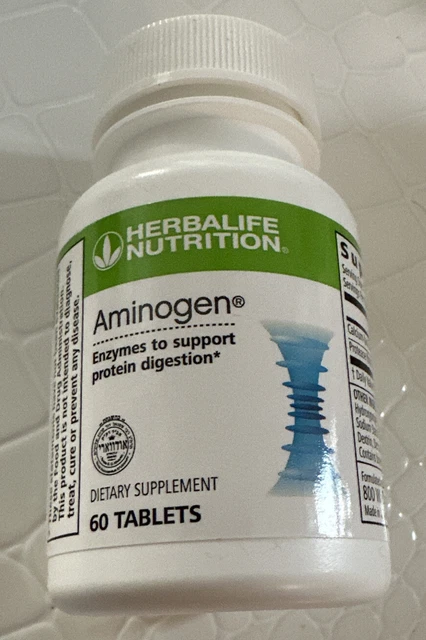 HEBRALIFE Aminogen - Enzymes to support protein digestion - 60 Tablets Bottle