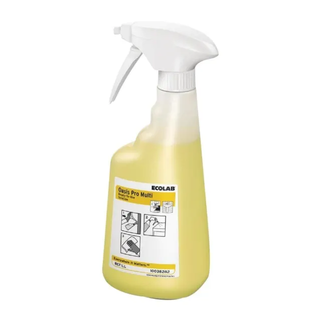 ECOLAB Oasis Pro 16 Prem Multi Purpose Cleaner & Degreaser - 650 ml - Pack of 6