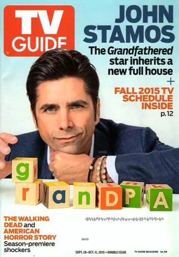 Collectible Tv Guide - John Stamos - Walking Dead - American Horror Story Hotel