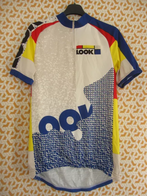 MAILLOT CYCLISTE LOOK Sport Team Damier Jersey Vintage shirt cycling XL EUR 20 90 PicClick FR