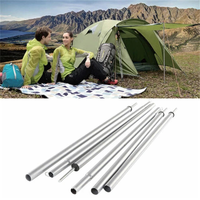 TELESCOPIC TENT CANOPY Tarp Pole Tent Poles Awning Bracing Rod Tent ...
