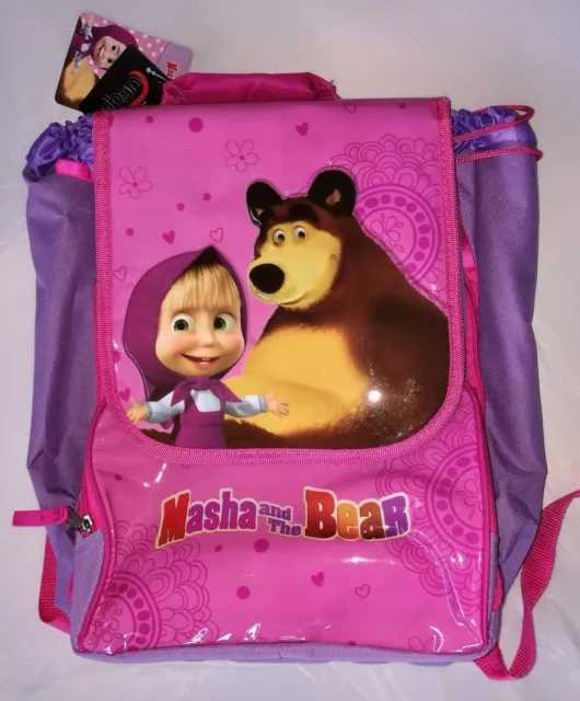 Zaino scuola bambina estensibile Masha and the Bear Zainetto Masha e Orso