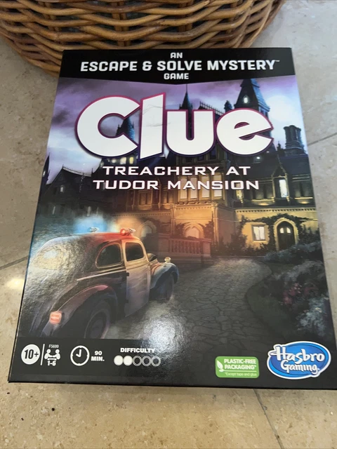 CLUE BOARD GAME Treachery At Tudor Mansion Clue Escape Room Game 16 