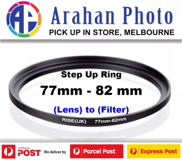 Step Up Ring 77-82 Filter Lens Adapter 77mm Filter to 82mm Lens