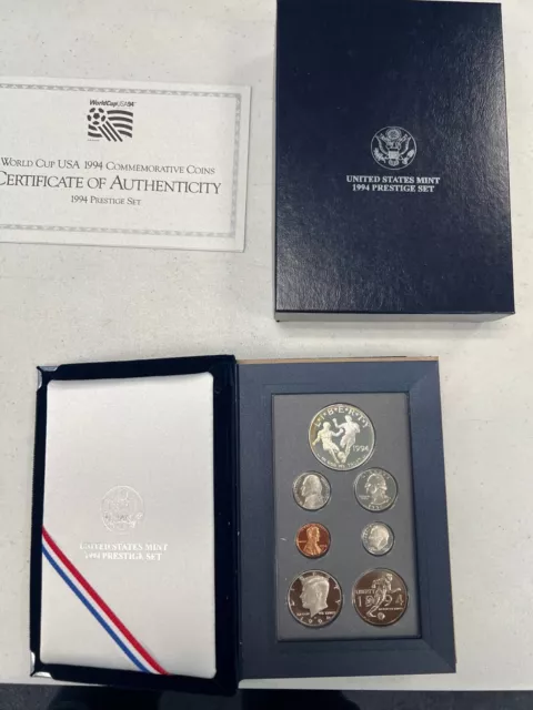 1994-S United States Mint Prestige Set Proof OGP Box & COA OGP Soccer World Cup