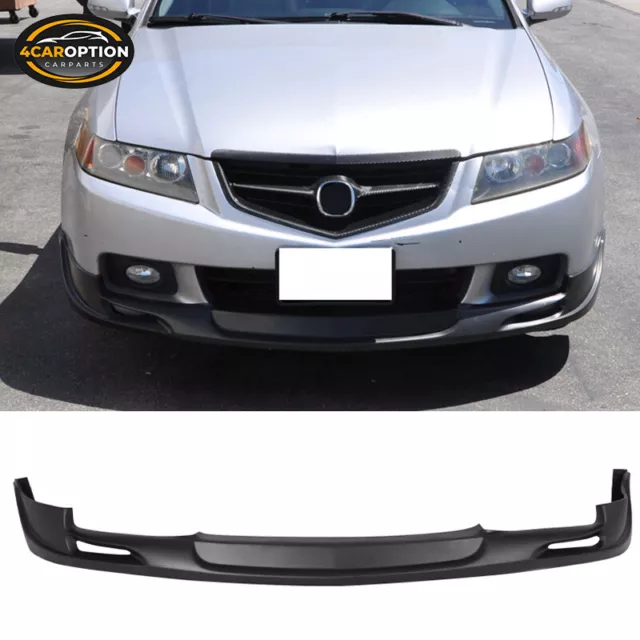 Fits 04-05 Acura TSX Mugen Front Bumper Lip Spoiler Wing PU