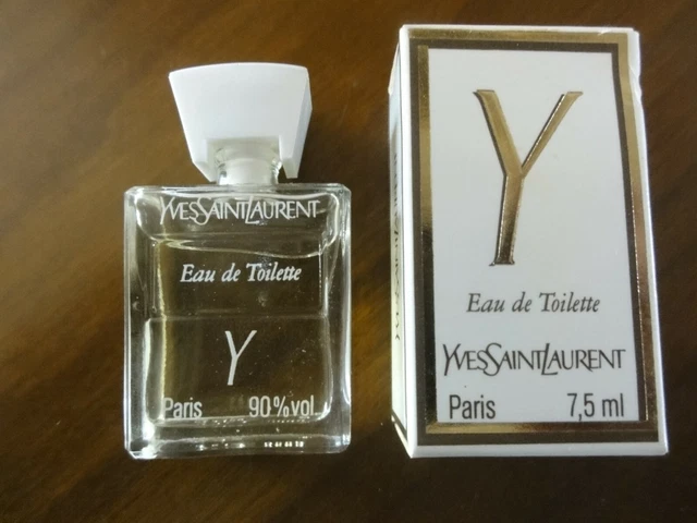 MINIATURE DE PARFUM. yves saint laurent. Y. eau de toilette . 7.5 ml